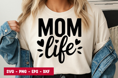 Mom Life Bold Typography SVG PNG Product Image 1