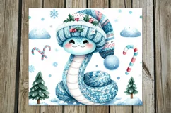 Christmas snake | 4 Skinny tumbler sublimation designs PLUS2 Product Image 4