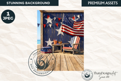 Patriotic Americana Backdrops - 4th of july backgrounds Product Image 1