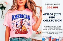 American Babe PNG | 4th of July Sublimation DTF Product Image 8