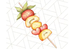 Pastel Summer Treats Clipart PNG, Cute Picnic Fair Food Art Product Image 2