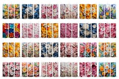 Flowers Tumbler Bundle. 3D Flowers Tumbler Sublimation Product Image 3