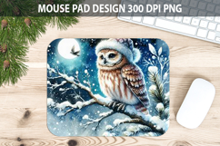 Watercolor Owl Mouse pad Sublimation - Animal PNG Design Product Image 1