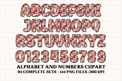 Christmas Alphabet png clipart, christmas doodle letters Product Image 2