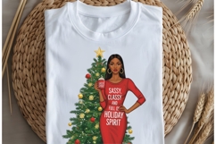 Christmas motivational women png design for T-shirts Product Image 5
