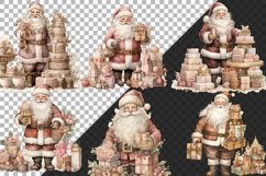 Watercolor Brown and Copper Christmas Clipart Bundle PNG Product Image 3