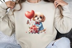 Valentine Dog Clipart PNG Product Image 1