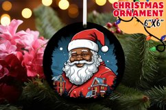 Winter Whimsy: Sublimation Santa Ornament Product Image 1
