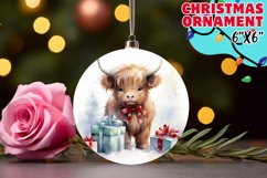 Elegant Winter Ornaments: Watercolor PNG Product Image 1