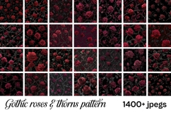 Gothic Digital Papers &amp; Cliparts Mega Bundle |Mystic vintage Product Image 14