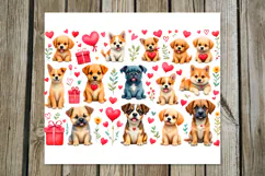 Valentine dogs | 4 love Skinny tumbler designs Product Image 4