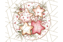 Christmas Cottagecore Kitchen Clipart PNG, Holiday Decor Product Image 4
