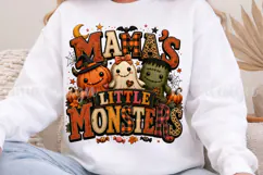 Mama's Little Monsters PNG, Cute Halloween Sublimation Product Image 7