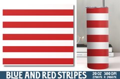Blue and Red Stripes Tumbler Product Image 1