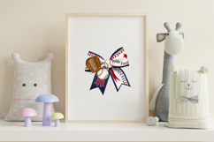 Baseball Mama Coquette Bow Clipart Product Image 7