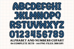 4th July Alphabet png clipart, independence letters doodle Product Image 2