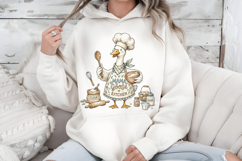 Mama Goose Kitchen PNG Cute Baking Chef Goose Sublimation Product Image 6
