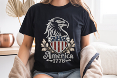 America 1776 PNG, Rhinestone Eagle Patriotic Sublimation Product Image 8