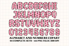 Cute Kids Monster Alphabet & Numbers doodle PNG Clipart Product Image 2
