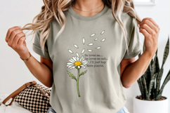 Funny Plant Lover PNG, He Loves Me Not Daisy Sublimation Product Image 1