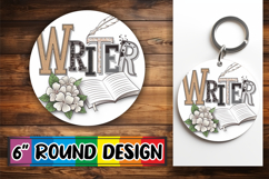 Joyful Round Keychain Magic PNG, Profession Product Image 1