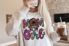 Mom Of Girl PNG sublimation | Mother's Day PNG T-Shirt Product Image 3