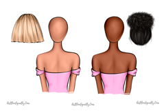 Natural Hair Woman Clipart Product Image 2