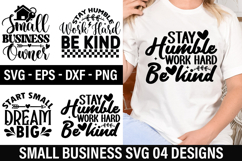 Business SVG Design -Stay Humble Work Hard Be kind Product Image 1
