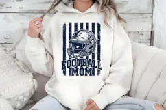 Football Mom PNG, Distressed Helmet Game Day Sublimation Product Image 7
