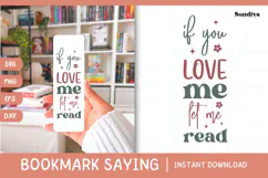 Bookmark Saying SVG | Funny Book Lovers - Let Me Read Product Image 1