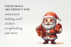 santa claus clipart, christmas clipart sublimation Product Image 2