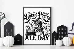 Hocus Pocus All Day Svg, Halloween Witch Svg, Funny Svg. Product Image 9