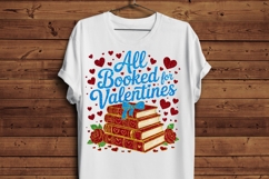 All Booked for Valentines PNG | Valentine Book Lover Product Image 4