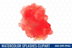 Watercolor Splashes Clipart Product Image 1
