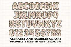 Christmas Alphabet png clipart, christmas letters doodle Product Image 2