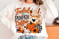 Fueled by Pumpkin Coffee Fall PNG Product Image 1