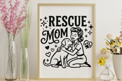 Rescue Mom Svg, Dog Mom Svg, Dog Lover Svg, Fur Mama Svg. Product Image 9