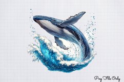 Whales Clipart design PNG Product Image 1