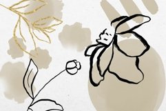 Fine Line Floral and Watercolour Clipart Product Image 3