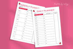 Cute Strawberry Planner Template | Printable Daily &amp; Weekly Product Image 3