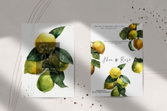 Watercolor Juicy Hand-Painted Lemons Clipart PNG Product Image 8