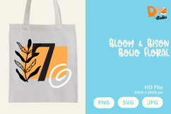 Bloom &amp; Bison Boho Floral Monogram Product Image 1