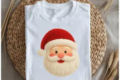 Latch hook yarn Santa head png design for T-shirts Product Image 5