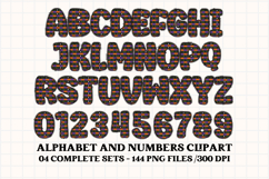 Halloween Alphabet png clipart, halloween letters doodle Product Image 2