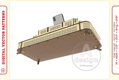 Office Organizer v17 - laser cut file - Glowforge ready SVG Product Image 8