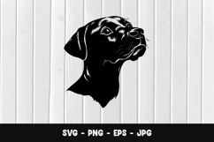 Dog Face Illustration SVG PNG Product Image 1