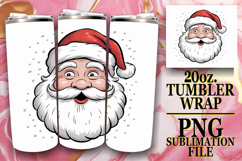 SERENE NIGHTS 20oz TUMBLER WRAP, Funny Santa Product Image 1