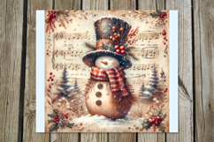 Cute Xmas snowman | vintage Skinny tumbler sublimation P2 Product Image 4