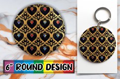 Stylish Heart Art for Sublimation Product Image 1