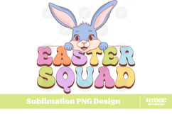 Easter Bunny Sublimation DTF Chick Farm Hip Hop Spring Joy Product Image 1